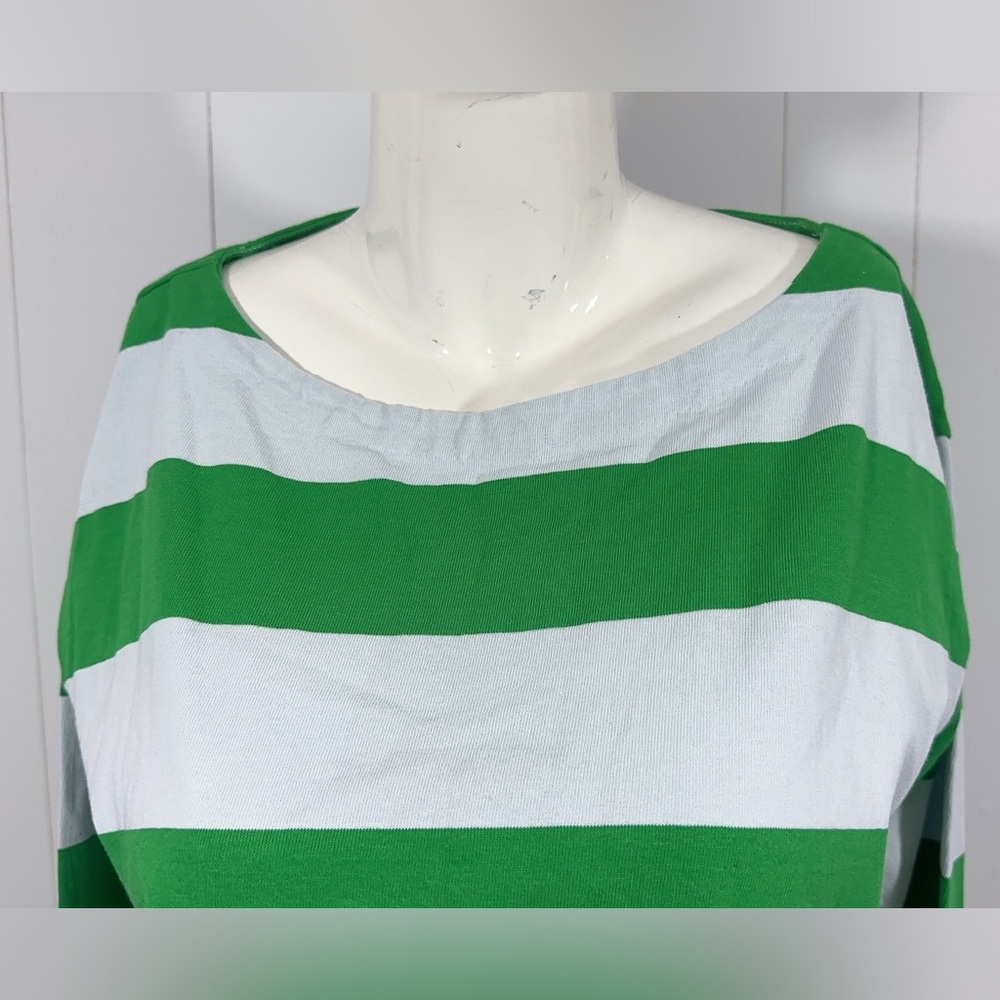 J Crew Relaxed long-sleeve boatneck T-shirt in stripe Size Small - Picture 3 of 14